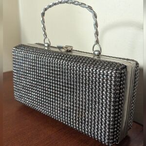 Elegant Silver Clutch Bag